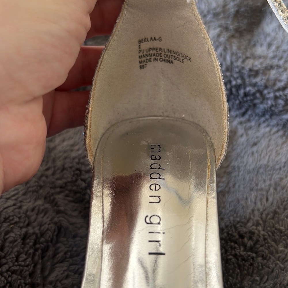 Sparkly Block Sandal - image 4